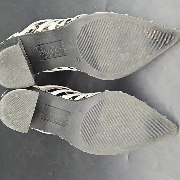 Charles David Diesel Heel Booties Studded 7.5 - Picture 7 of 13